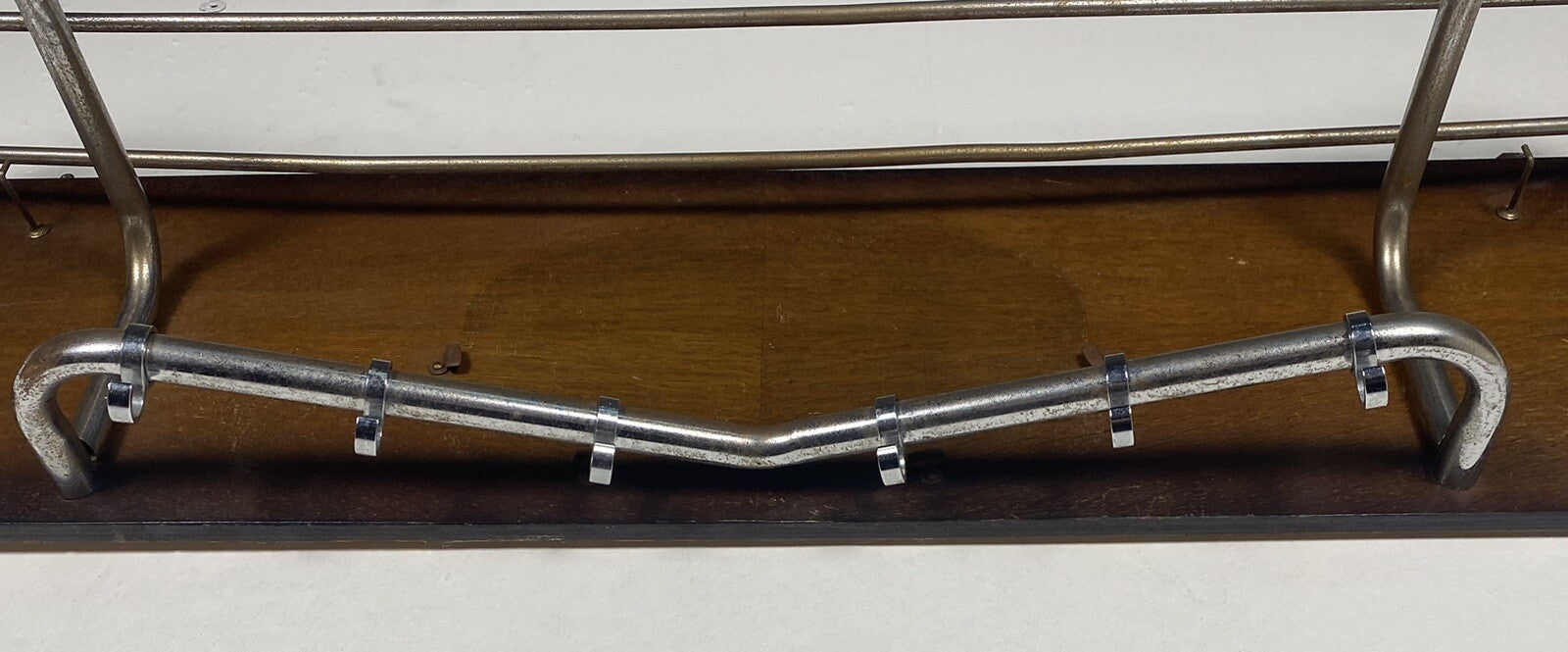 Wandgarderobe Stahlrohr Holz Bauhaus ArtDeco 
