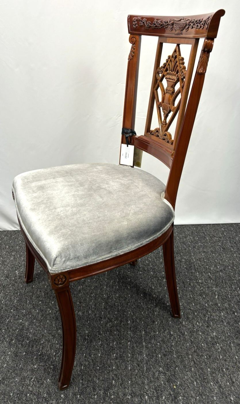 1 von 2 franz. Stilmöbel Stuhl Vintage Esszimmer Schreibtisch Holz Mahagonifarbe