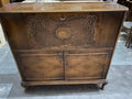 Barschrank Chippendale Eiche Antik ca 1920 Kommode ArtDeco