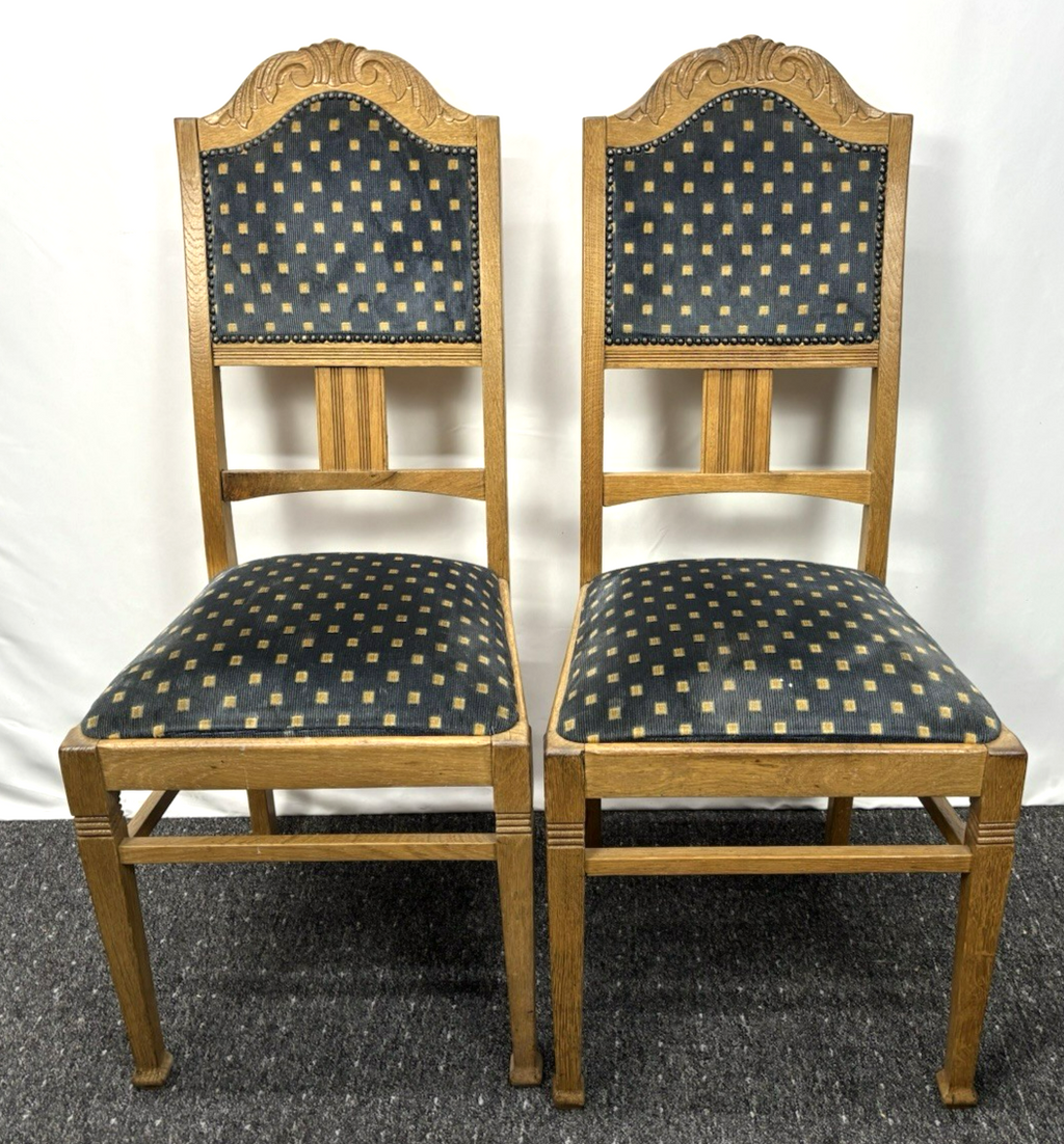 Tisch/ Stuhlset  mit 4 Stühlen Vintage Art Deco Holz