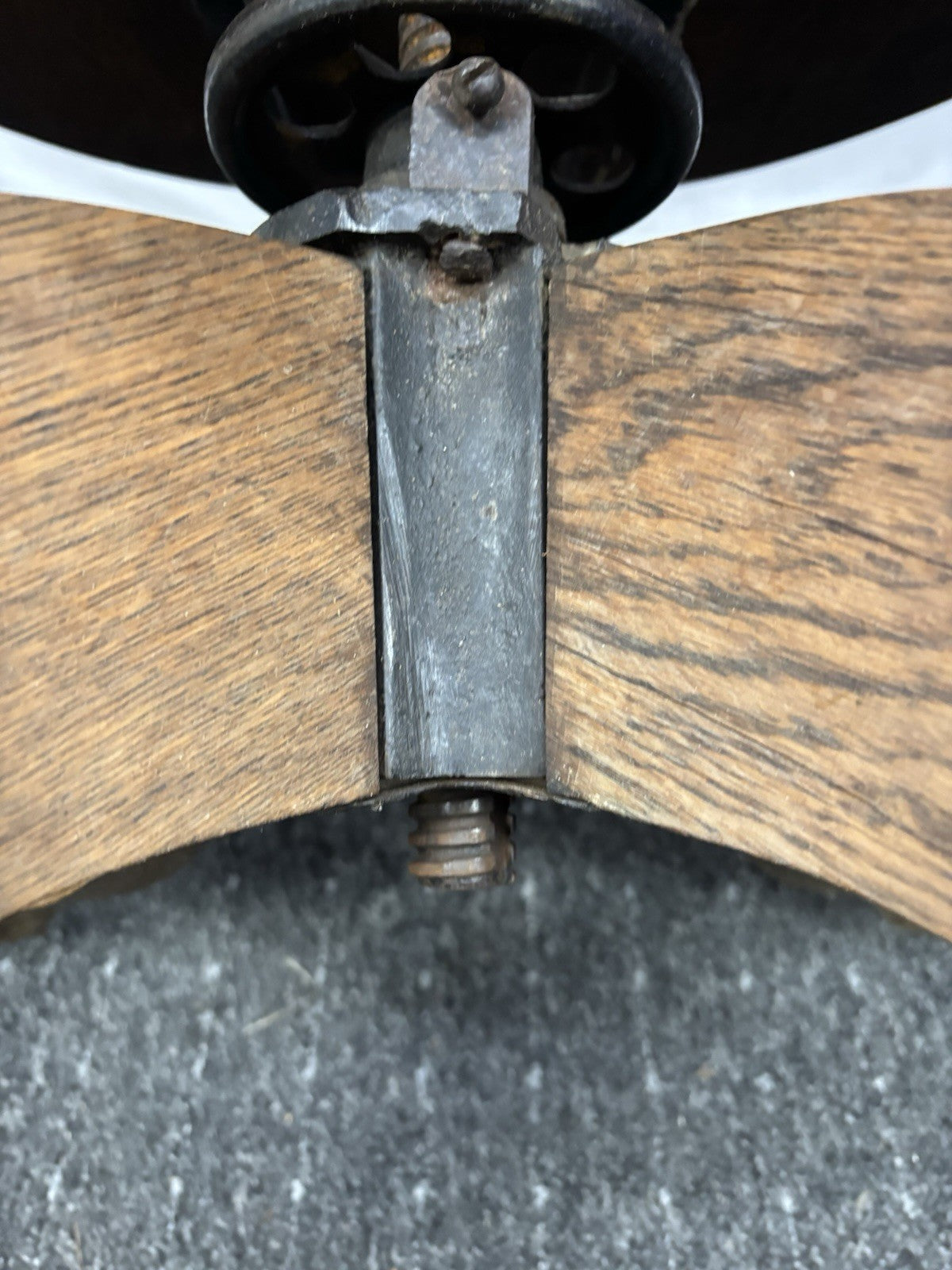 Amerikanischer Drehstuhl Büro Schreibtisch Officechair Art Deco Antik