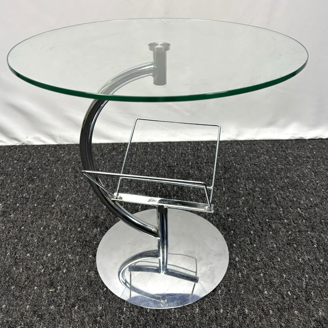 Beistelltisch Couchtisch Kokoon Design Stahlrohr Chrom Bauhaus Vintage
