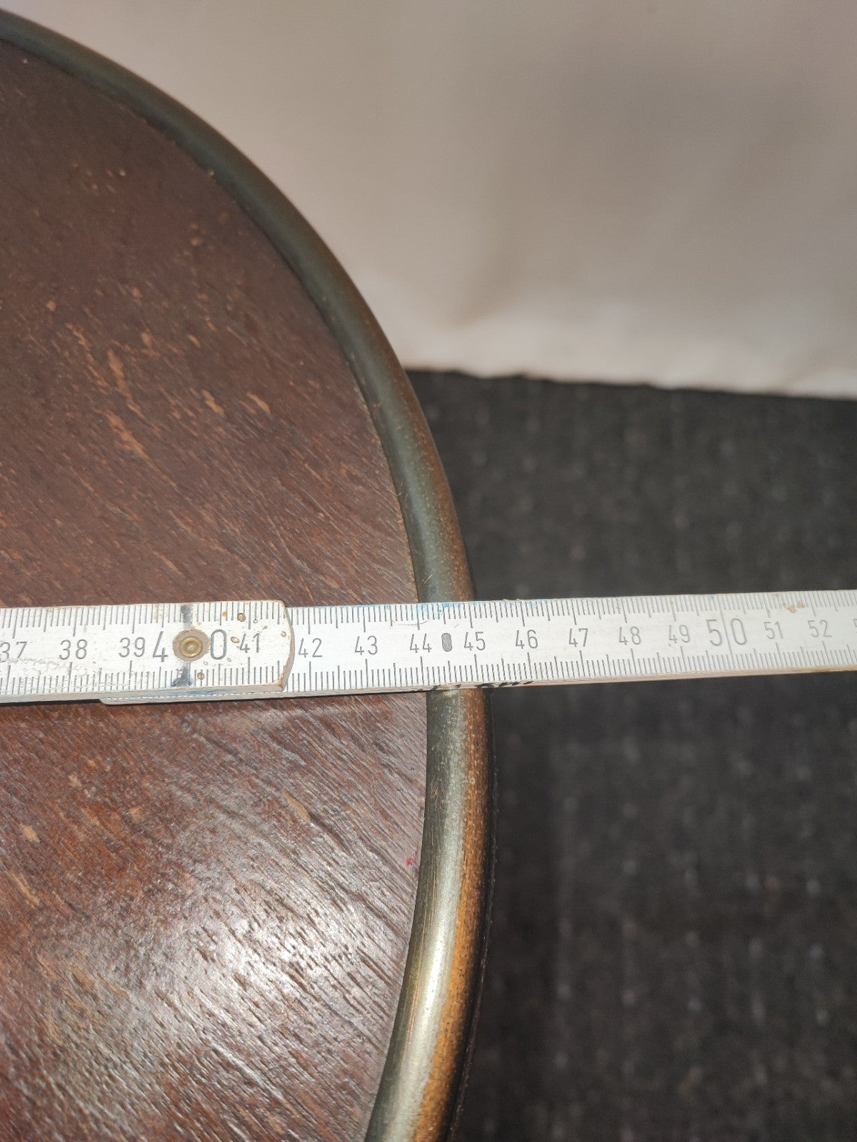 Vintage Guéridon Beistelltisch Säulentisch Holz Bronze Patina Historismus Antik