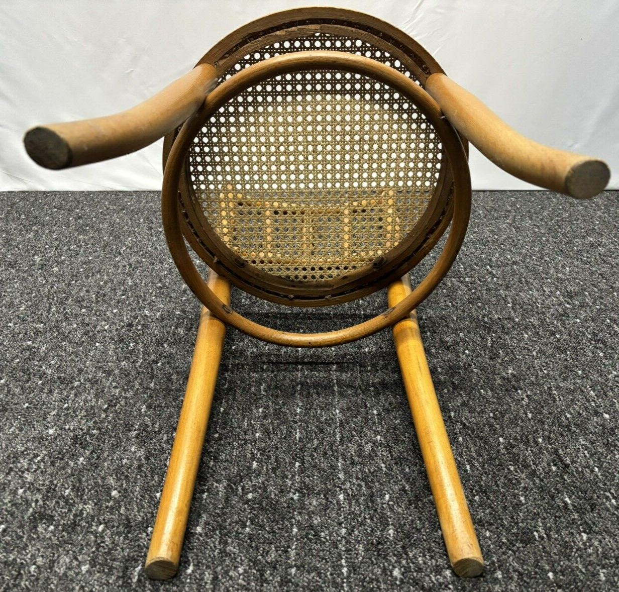 ORIGINAL Fischel Kaffeehaus Stuhl Wiener Geflecht Küche Esszimmer Art Deco Antik