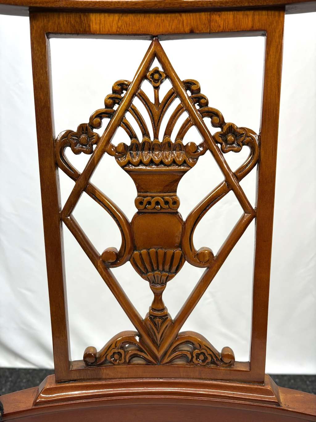 1 von 2 franz. Stilmöbel Stuhl Vintage Esszimmer Schreibtisch Holz Mahagonifarbe