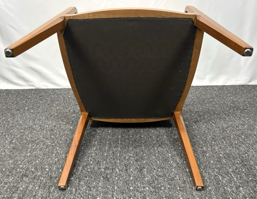 4er Set Armlehnstuhl von Lübke Vintage Esszimmer Buchenholz Art Deco