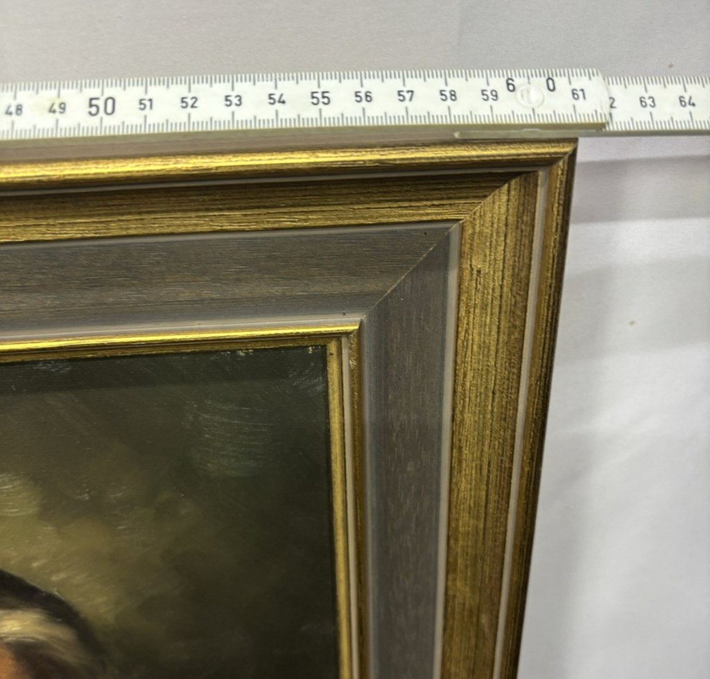 Bild Ölgemälde "Der Eremit" nach Salamon Koninck signiert gerahmt ca. 61 x 73 cm
