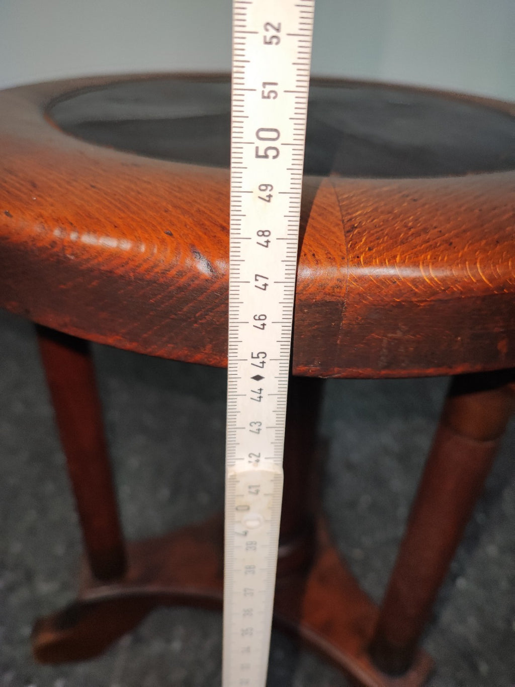 Klavierhocker Gründerzeit Drehhocker Massivholz höhenverstellbar Spindelhocker