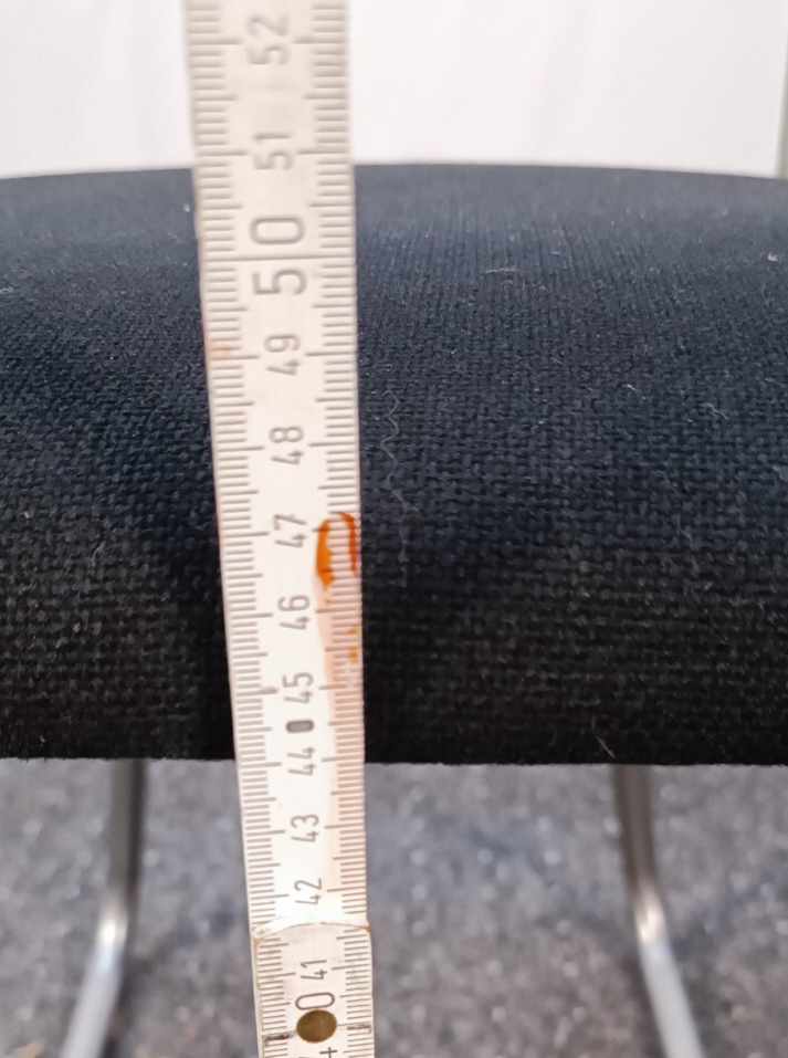 1 von 2 Stühlen Stuhl Bauhaus Stahlrohr Vintage Stahlrohrmöbel Gispen Stil