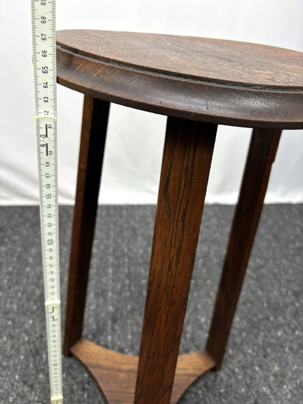 Blumentisch Blumensäule Massivholz Art Deco Antik ca. 68 cm