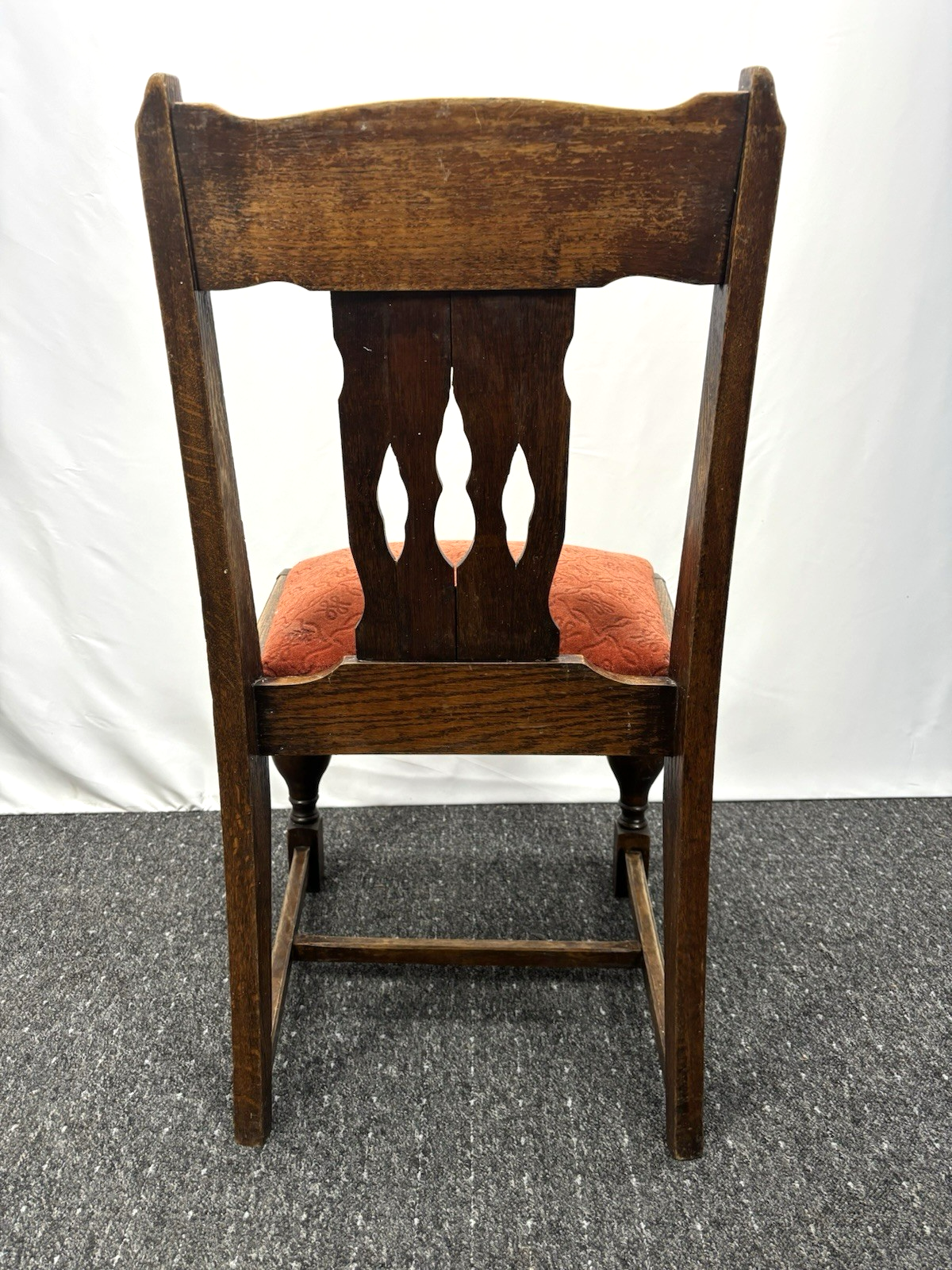 1 von 4 Esszimmer Stuhl Eiche massiv Art Deco Bauhaus Antik