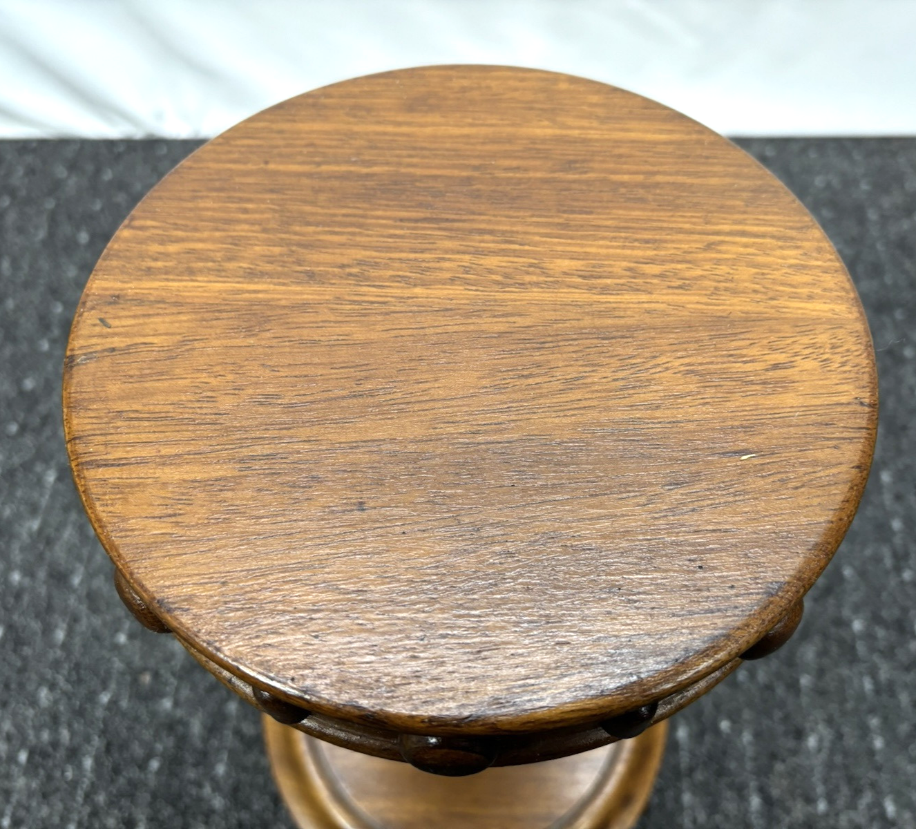 Beistelltisch Blumensäule Blumentisch Holz Art Deco Vintage