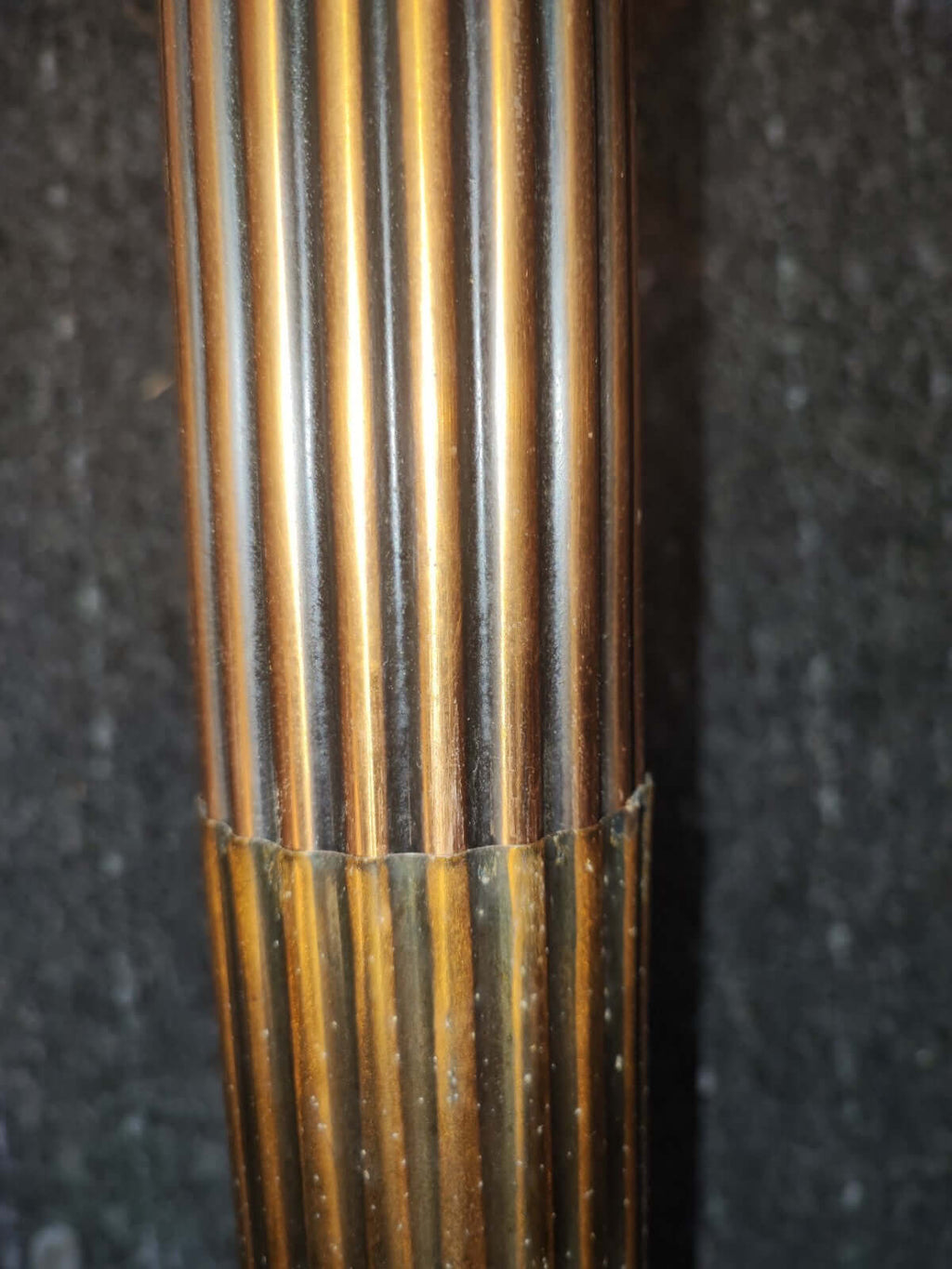 Vintage Guéridon Beistelltisch Säulentisch Holz Bronze Patina Historismus Antik