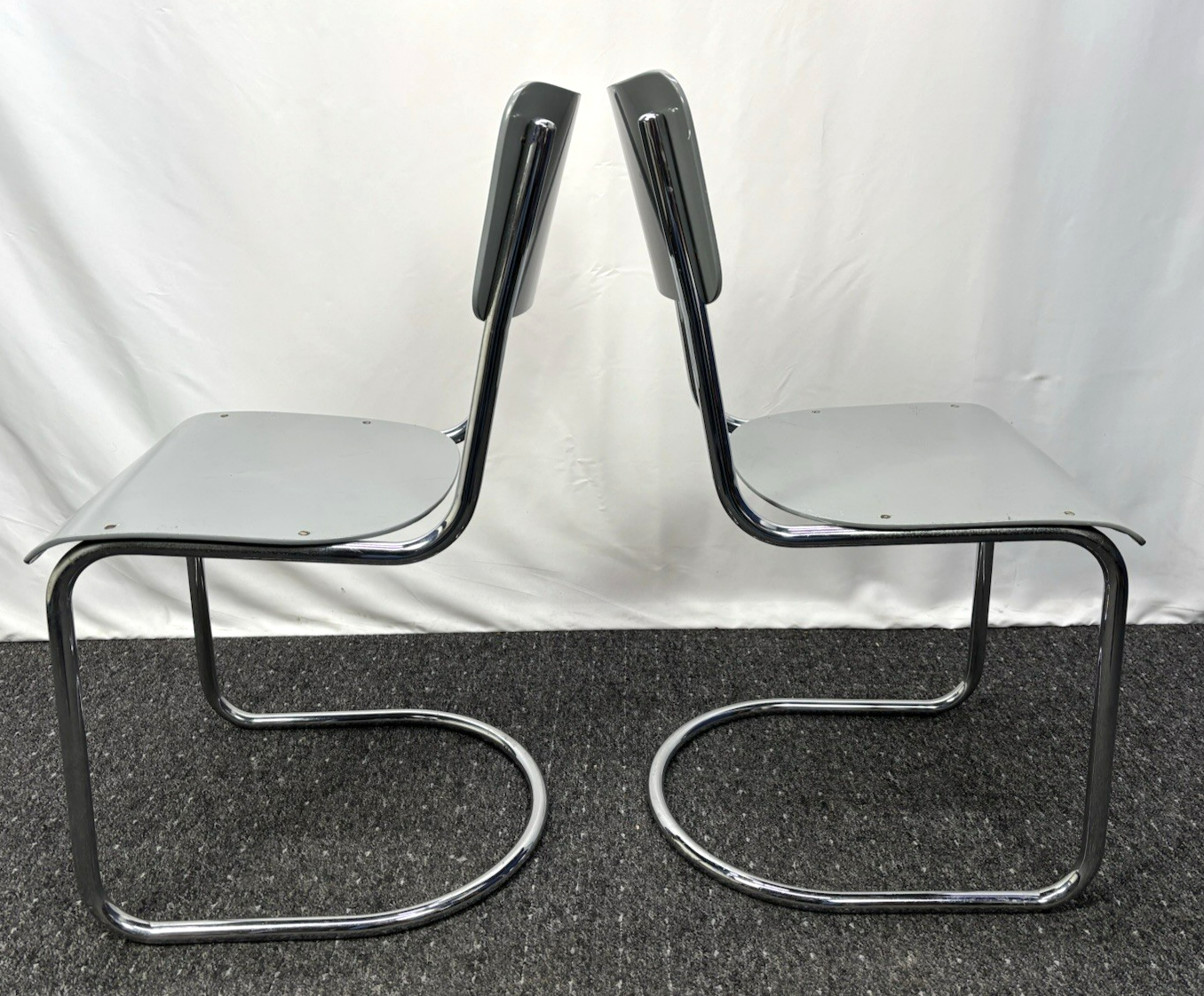 Tisch/ Stuhlset Marcel Breuer Stahlrohrmöbel Bauhaus Art Deco