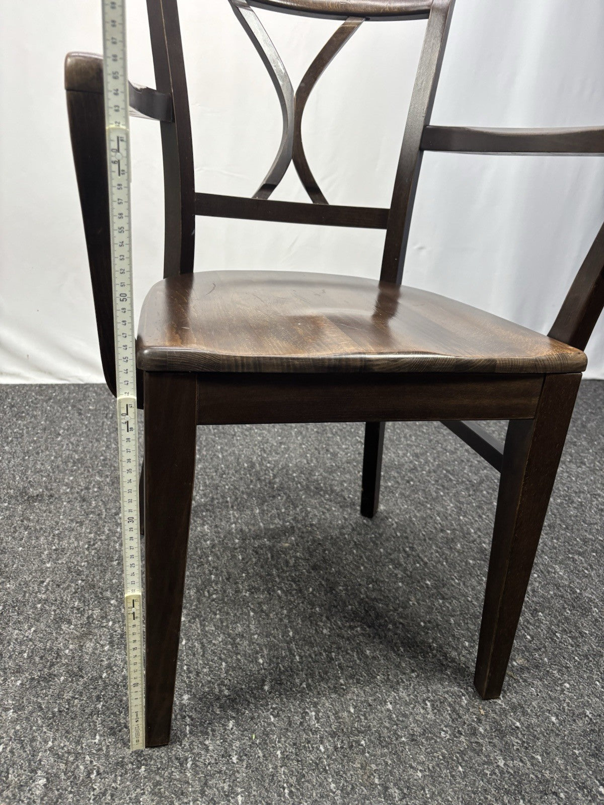1 von 6 Holz Armlehnstuhl Vintage Stuhl Gastronomie Café Stil