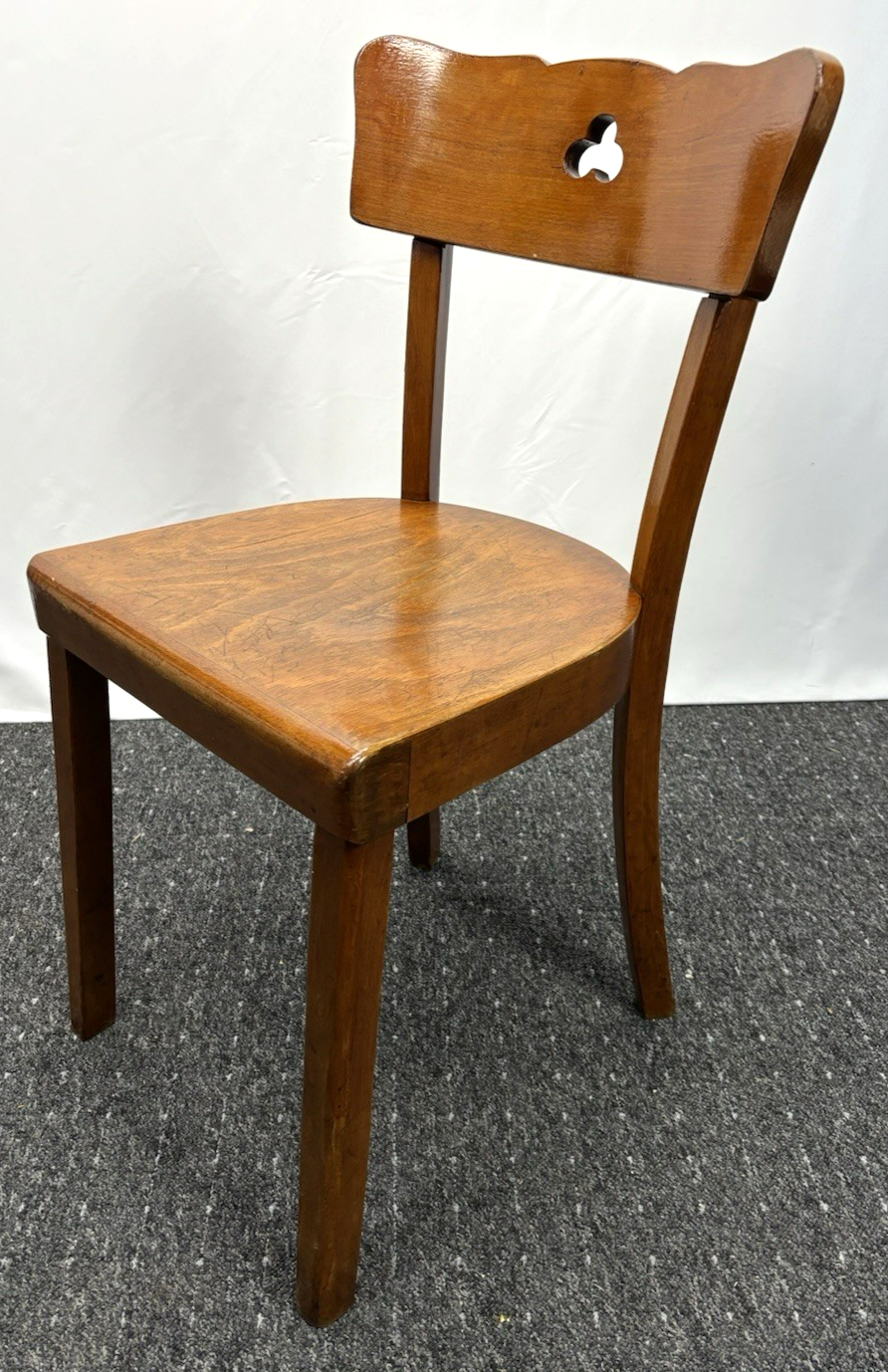 1 von 4 Kaffeehausstuhl Frankfurter Stuhl Bistro Holz Art Deco Antik Schellack