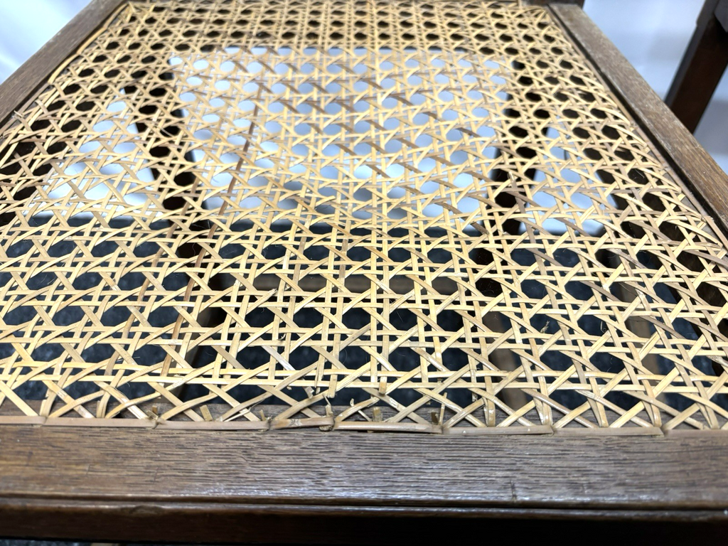 4er Set Stühle Esszimmer Art Deco Vintage Wiener Geflecht (z.T. beschädigt)