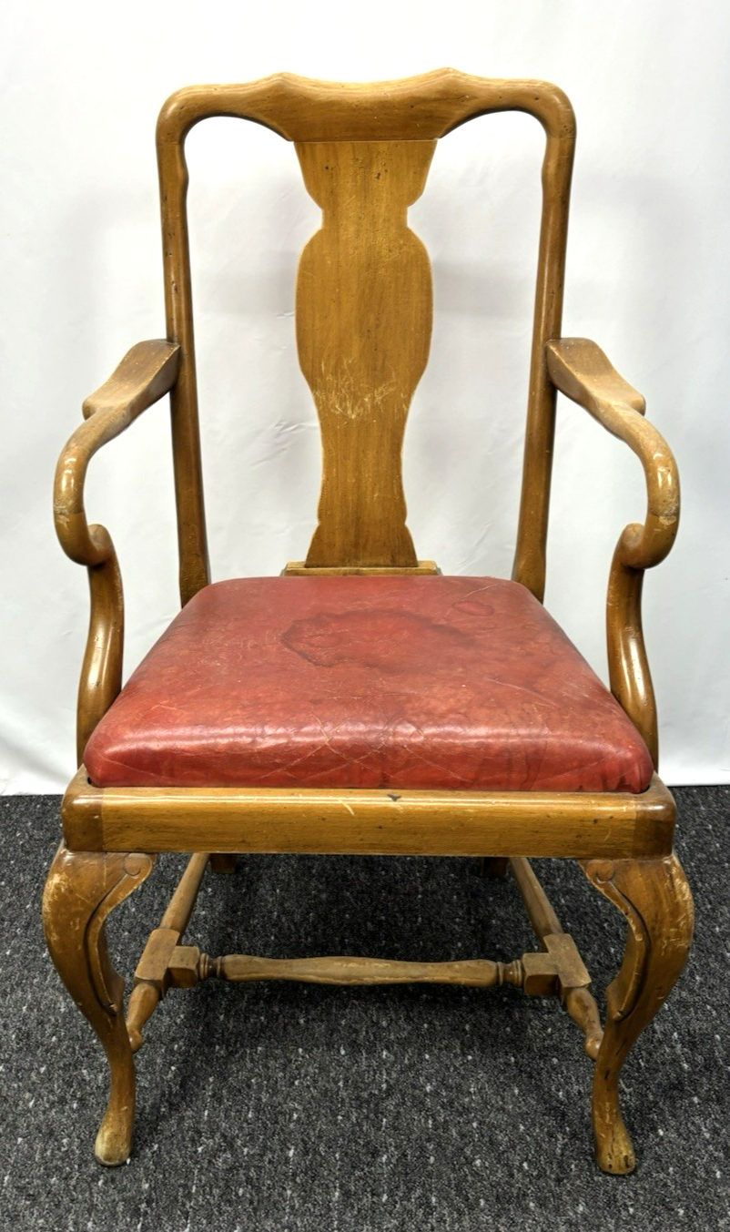 1 von 3 Armlehnstuhl Barock/ Rokoko Büro Schreibtisch Art Deco Leder