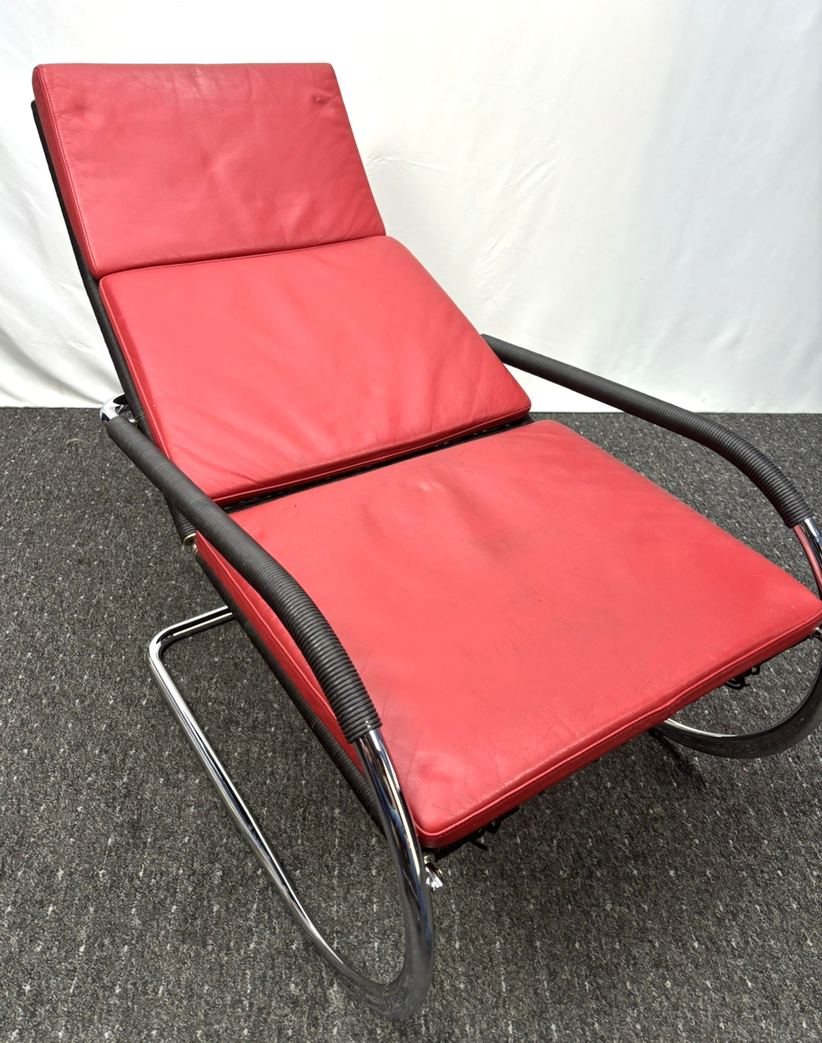 Freischwinger-Sessel Stahlrohrmöbel nach Entwurf Adolf Lorenz Art Deco Bauhaus