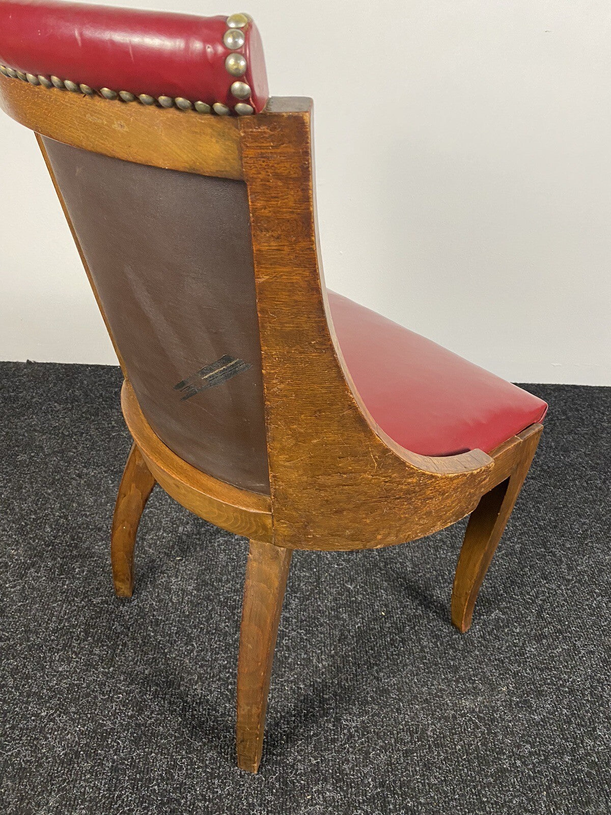 1 von 6 Gondelstühle Französisch Art Deco Nussbaum Wurzelholz Antik ca. 1920