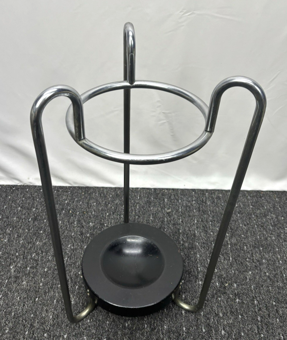 Schirmständer Stahlrohr Schlaufenfuß Bauhaus Art Deco