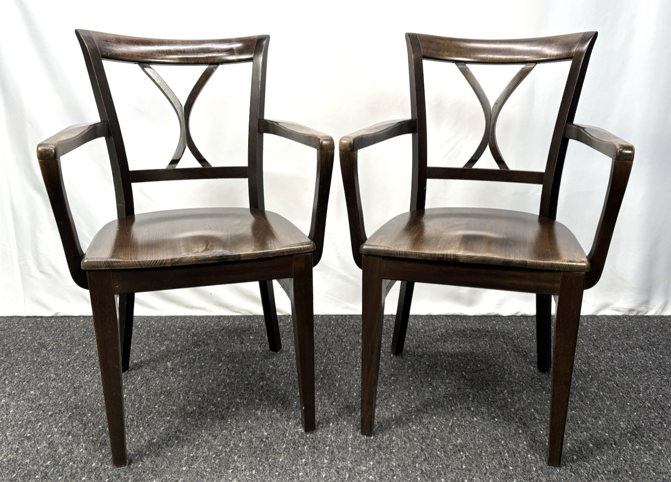 1 von 6 Holz Armlehnstuhl Vintage Stuhl Gastronomie Café Stil