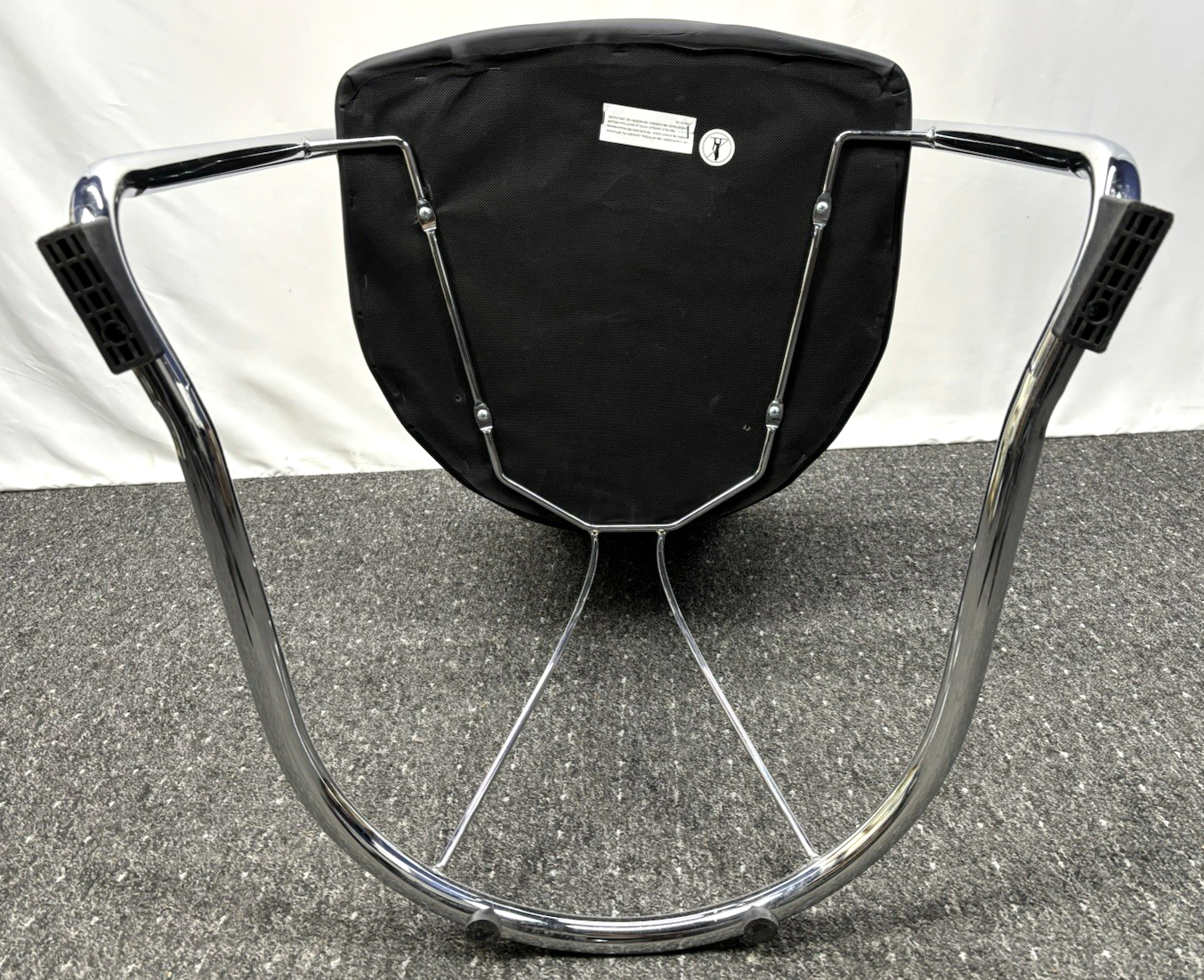 1 von 6 Stuhl Gropius Vintage Kunstleder silber schwarz Büro Esstisch Bauhaus