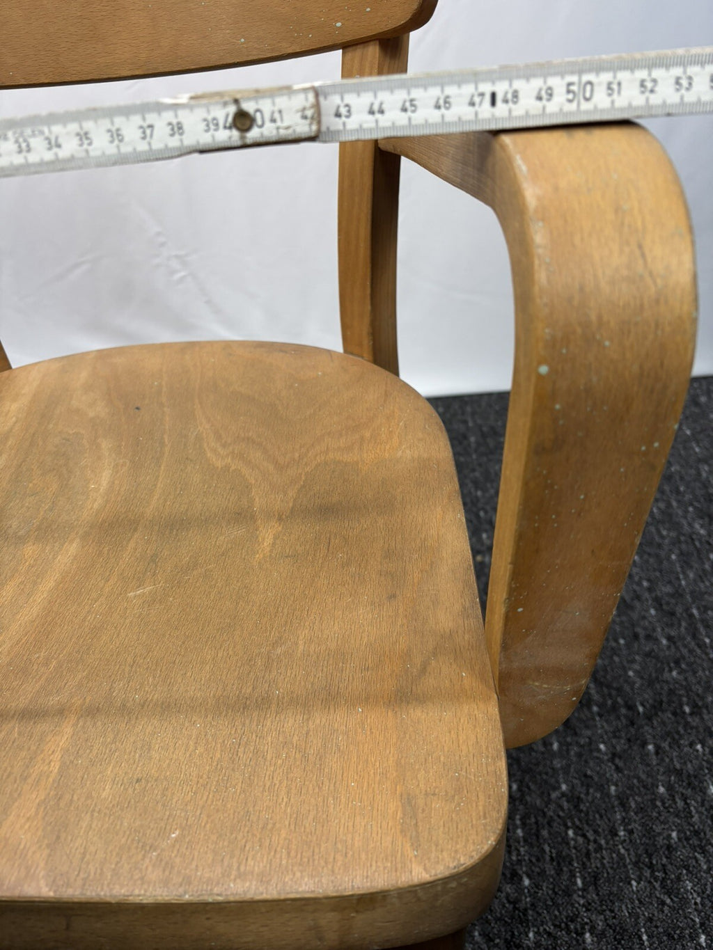 Armlehnstuhl Massivholz Kiefer Büro Küche Esszimmer Art Deco Vintage