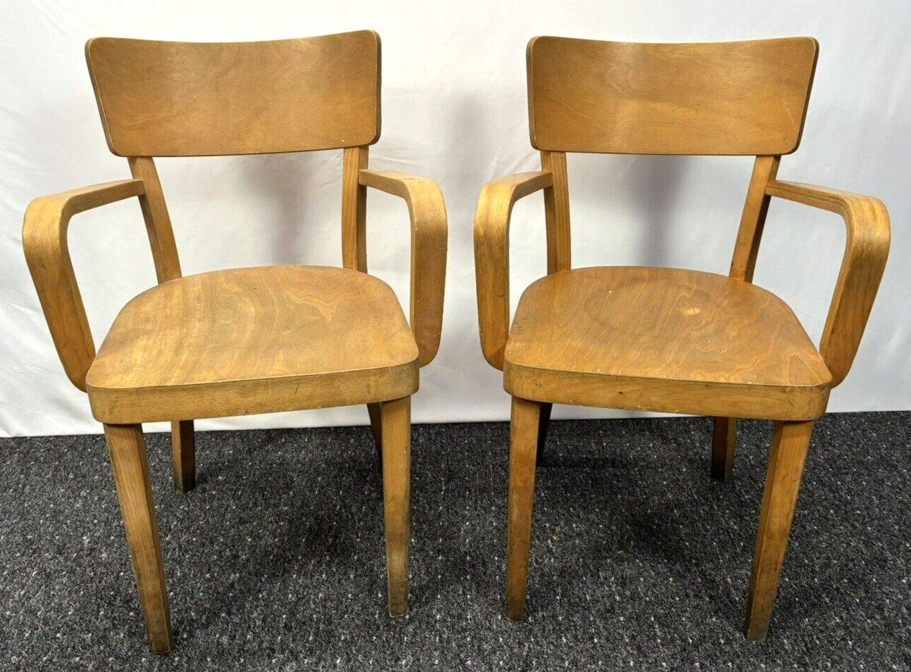 Armlehnstuhl Massivholz Kiefer Büro Küche Esszimmer Art Deco Vintage