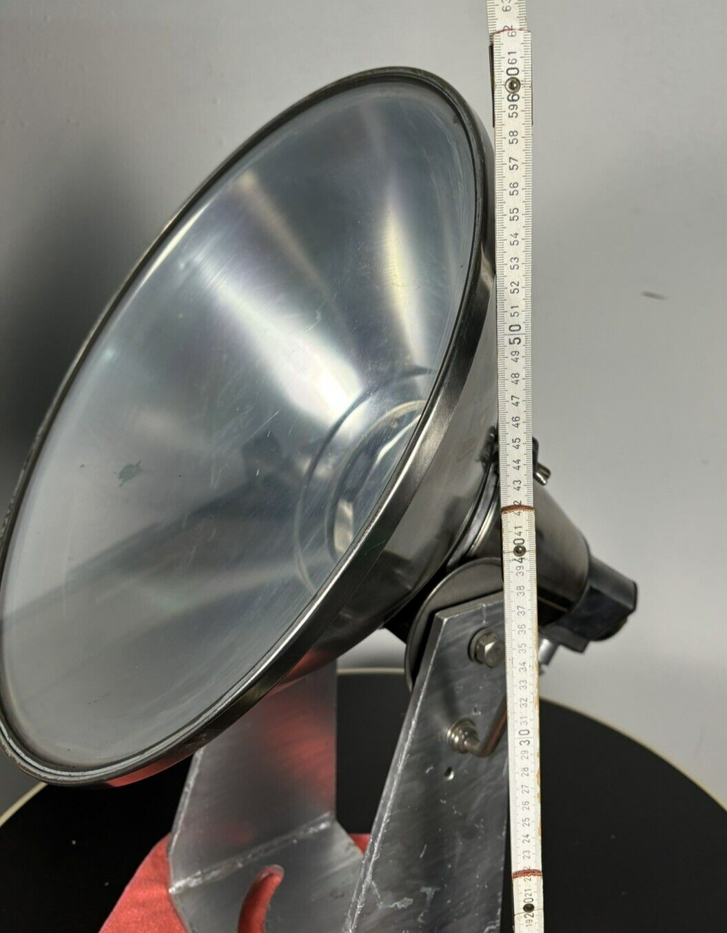 Suchscheinwerfer Alu/Edelstahl Schifffahrt Vintage Bauhaus Sanshin Senaku Dengli