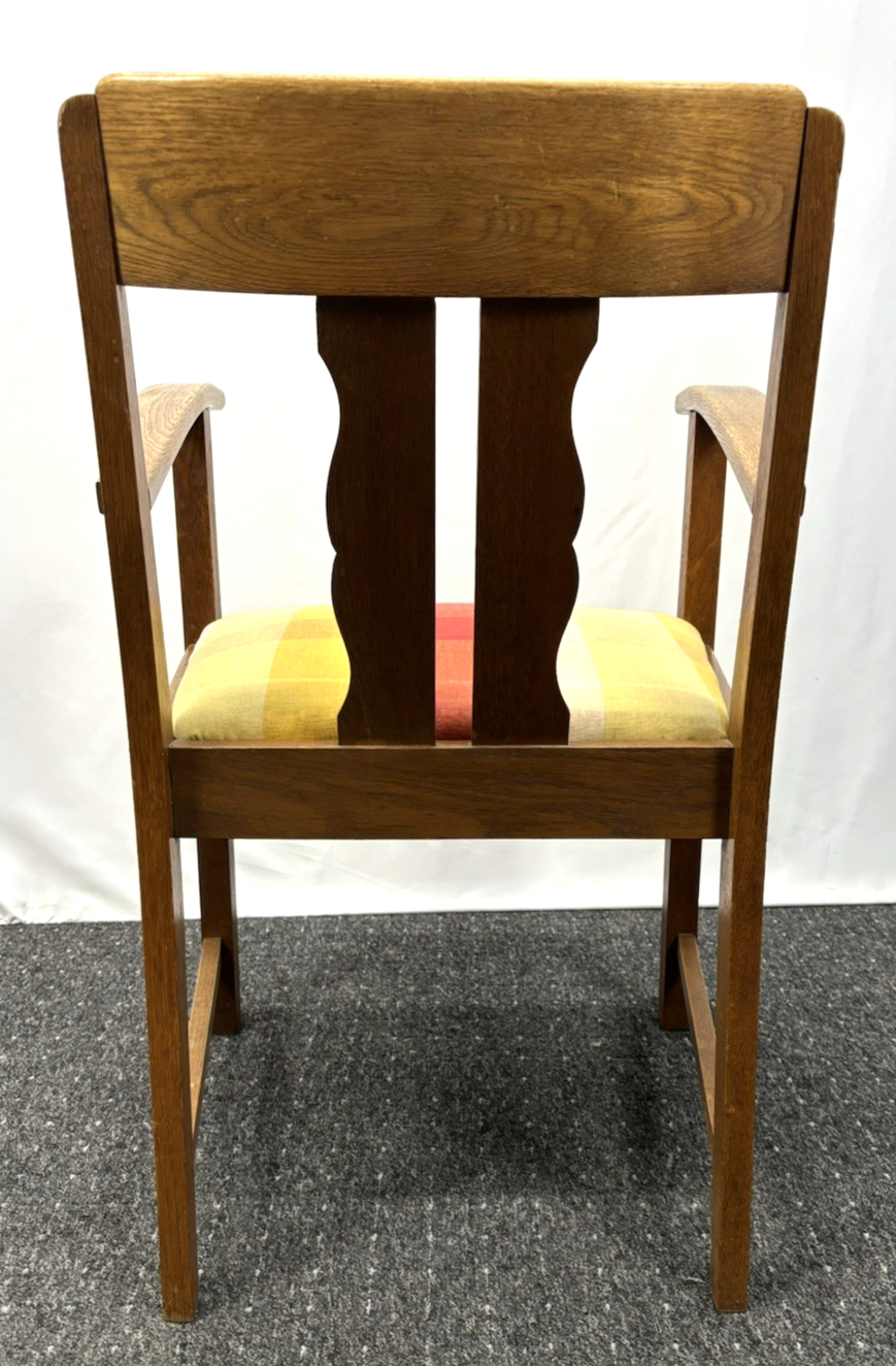 Armlehnstuhl Art Deco Vintage Büro Holzschnitzarbeiten