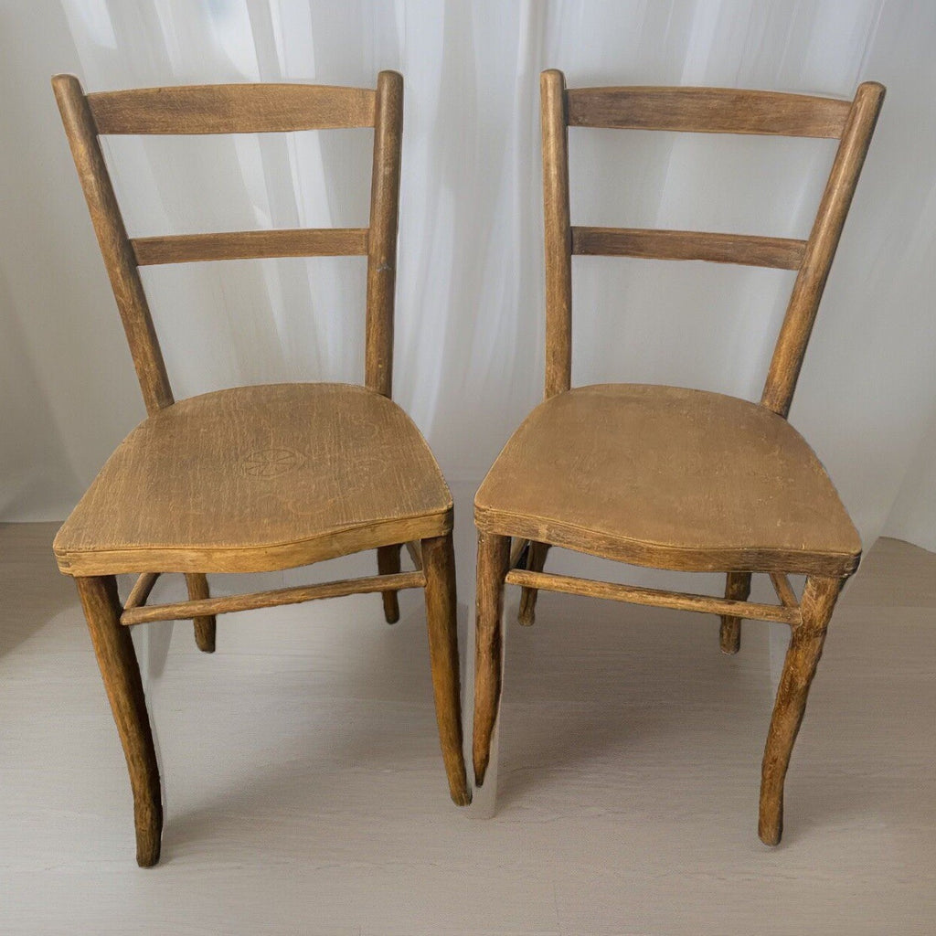 2 Thonet Kaffeehaus Stuhl, Frankfurter Stuhl, Prägesitz Bauhaus  Wiener Möbel ,