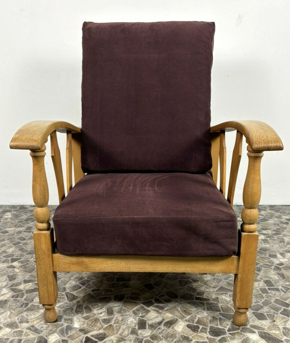 Sessel Lounge Rauchersessel Sitzmaschine  Wohnzimmer Vintage Dicker Polsterstoff