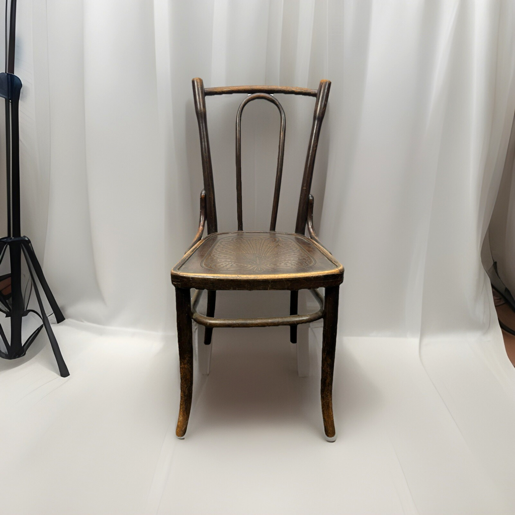 Bistrostuhl Kaffeehaus Prägesitz Art Deco Massivholz Antik