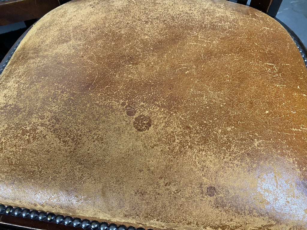 1 von 2 Hochlehnstuhl ArtDeco Leder extra breit, Büro, Esszimmer