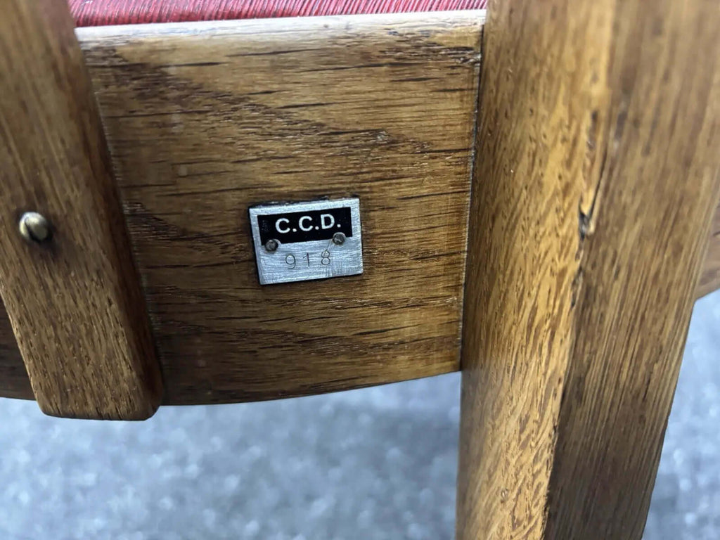 Gropius Armlehnstuhl Massivholz Art Deco Büro Schreibtisch 