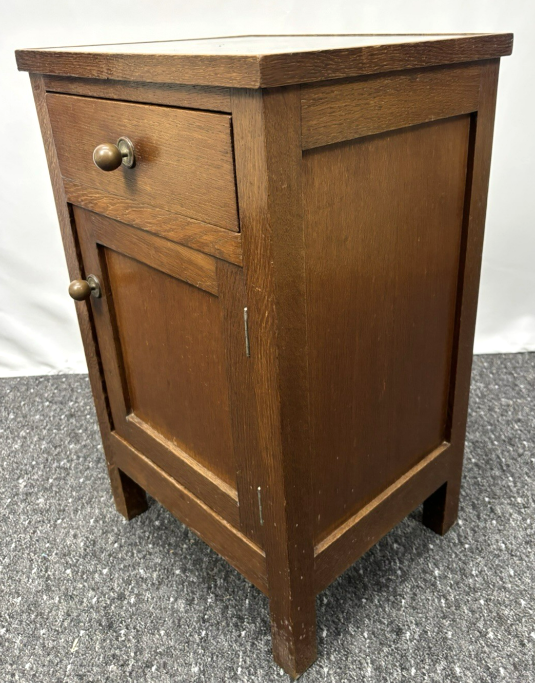 Anrichte Beistelltisch Kommode Schrank Art Deco Antik Holz Glas 65x40x34 cm