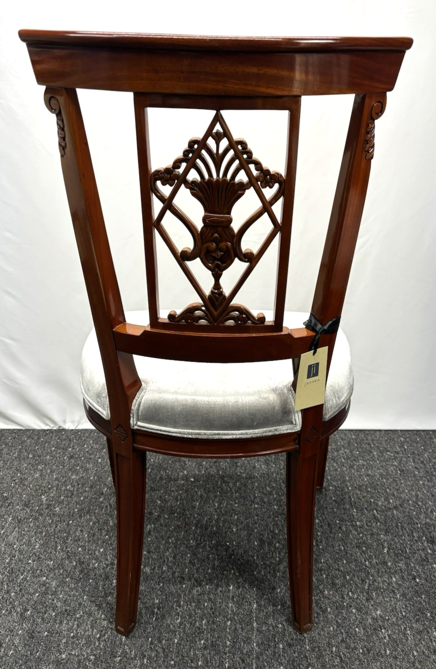 1 von 2 franz. Stilmöbel Stuhl Vintage Esszimmer Schreibtisch Holz Mahagonifarbe