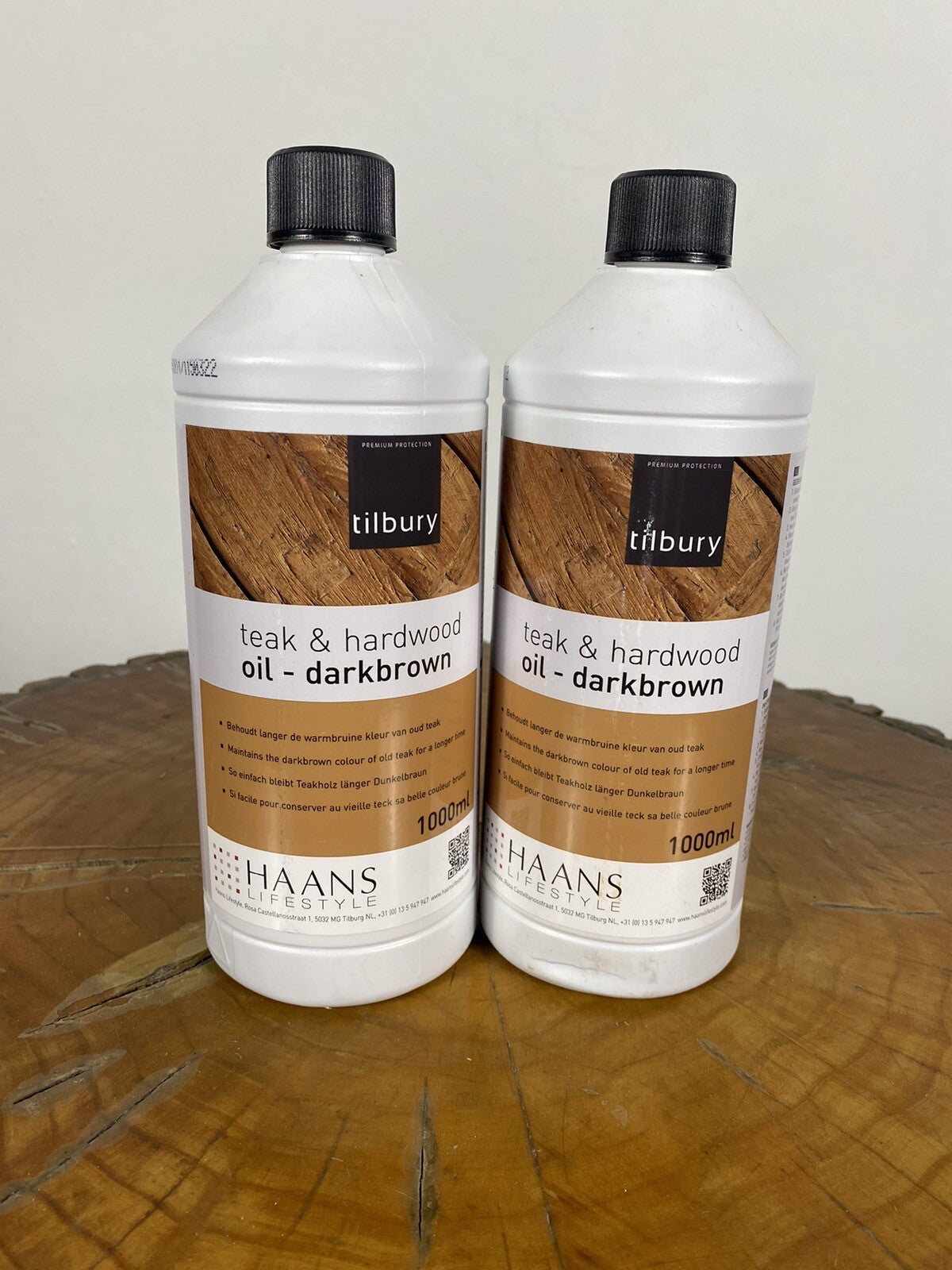 Teak Öl Dunkelbraun 1000ml Flasche Holz Möbel