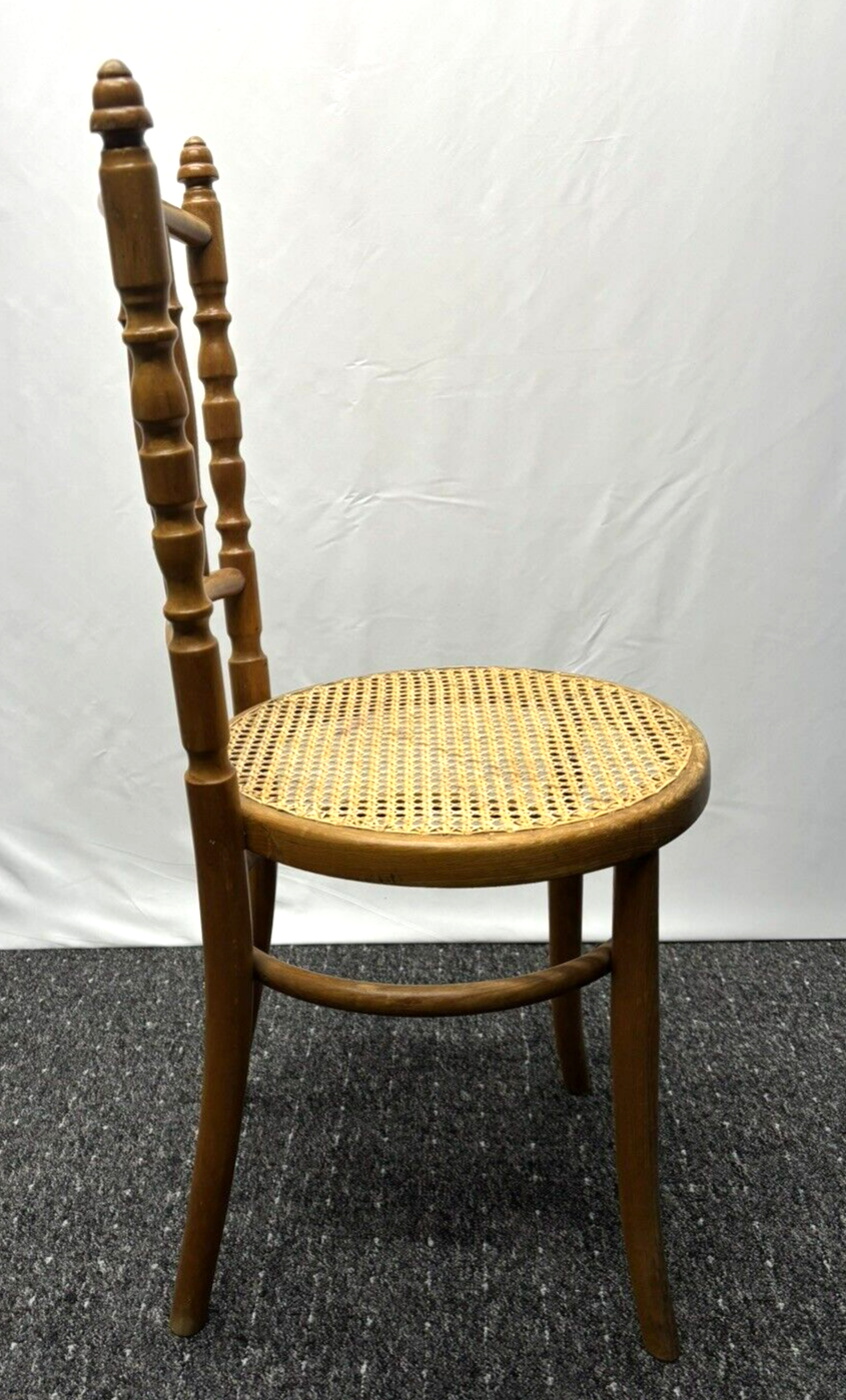 ORIGINAL Fischel Kaffeehaus Stuhl Wiener Geflecht Küche Esszimmer Art Deco Antik