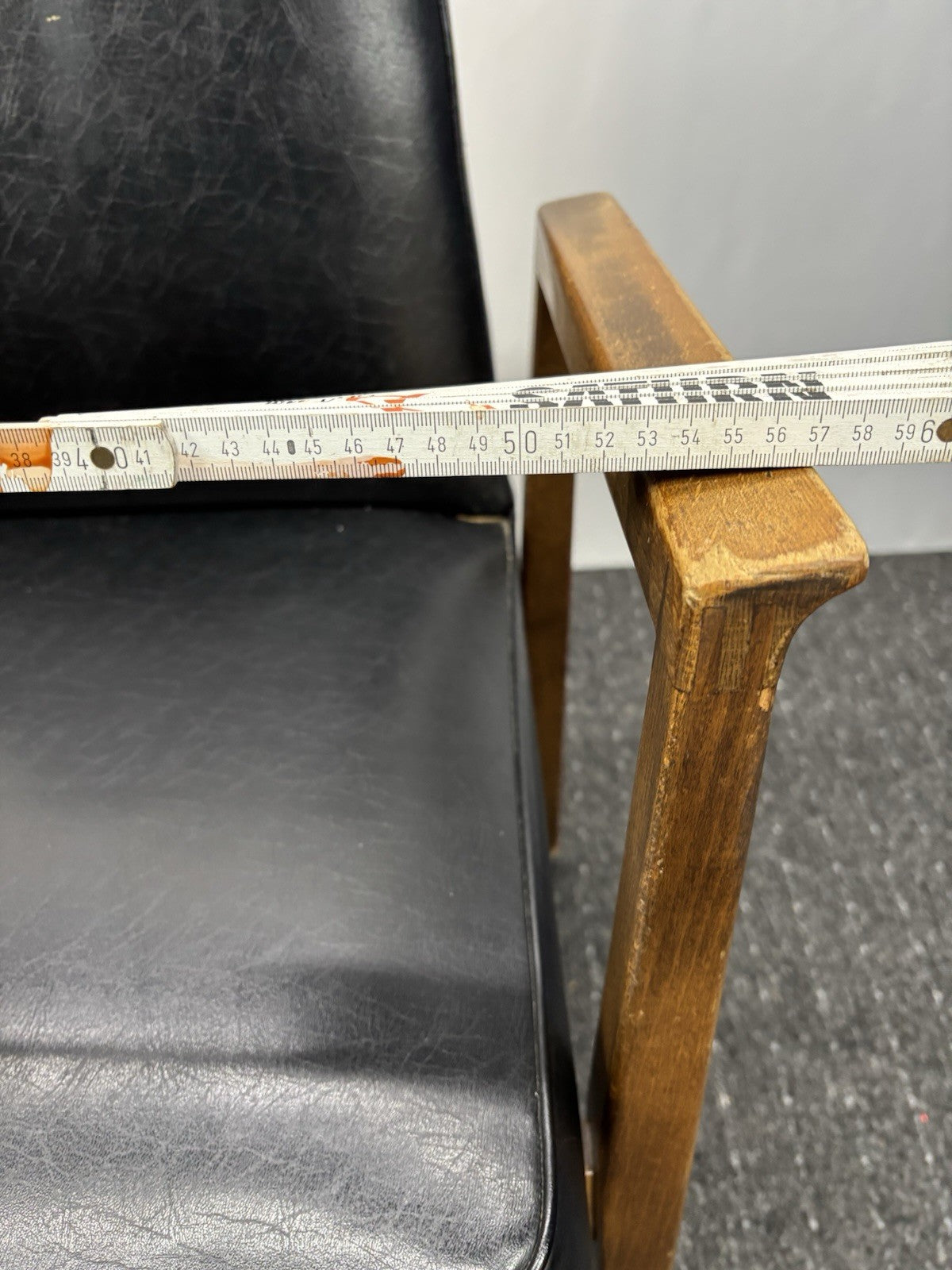 1 von 6 ORIGINAL Thonet Stuhl/ Sessel Midcentury Büro Esszimmer Art Deco Leder