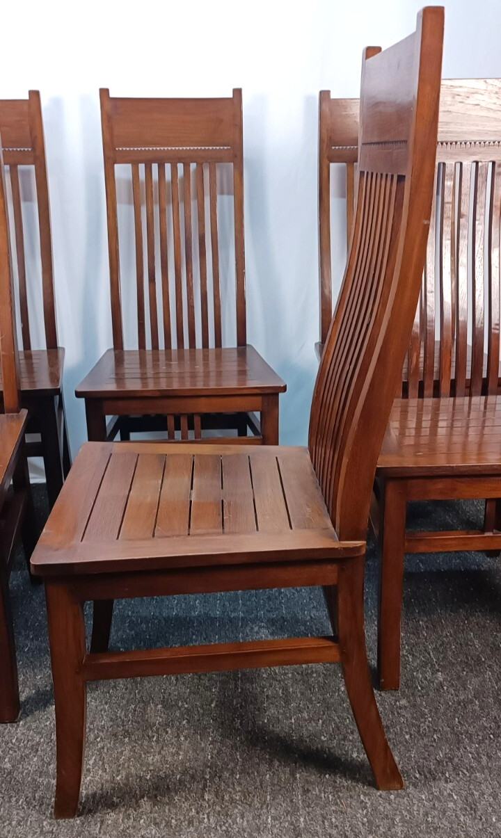 1 von 5 Landhaus Stuhl Kolonial Stil  Büro Schreibtisch Massivholz Esszimmer