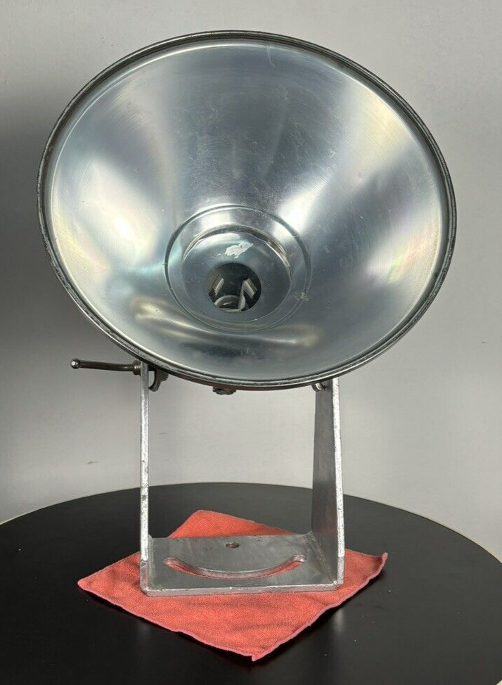 Suchscheinwerfer Alu/Edelstahl Schifffahrt Vintage Bauhaus Sanshin Senaku Dengli