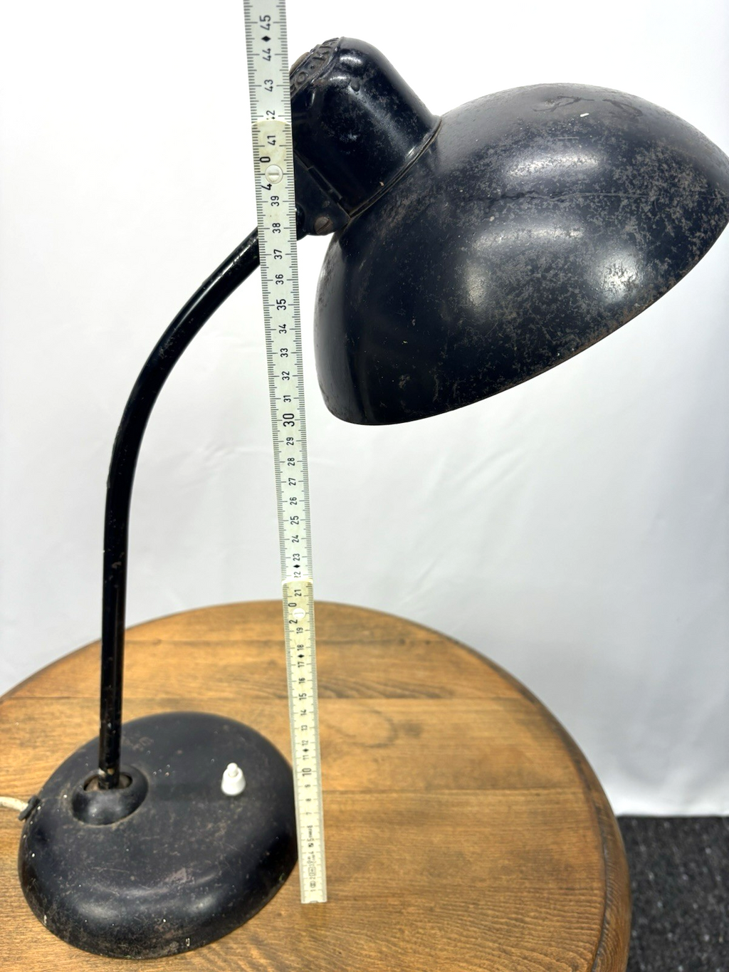 Antike Schreibtischlampe ORIGINAL Kaiser-Idell Eisen Schwarz Bauhaus