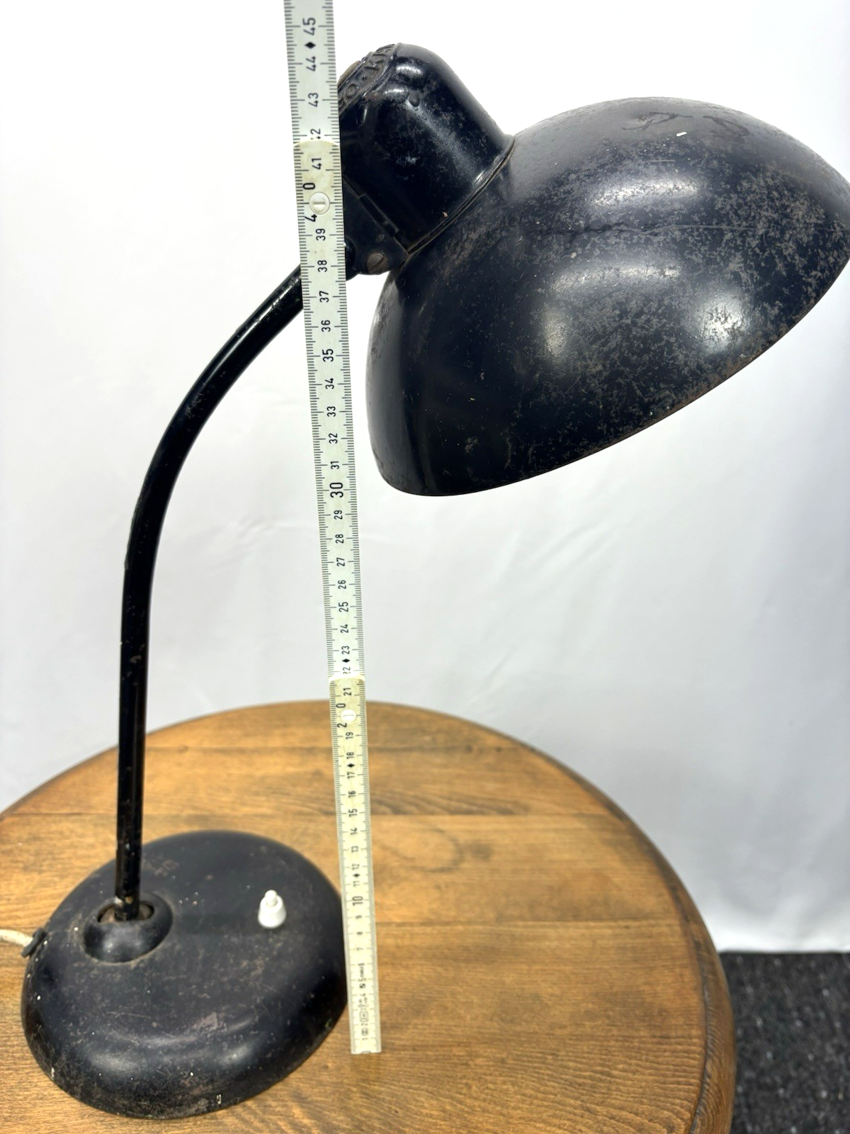 Antike Schreibtischlampe ORIGINAL Kaiser-Idell Eisen Schwarz Bauhaus