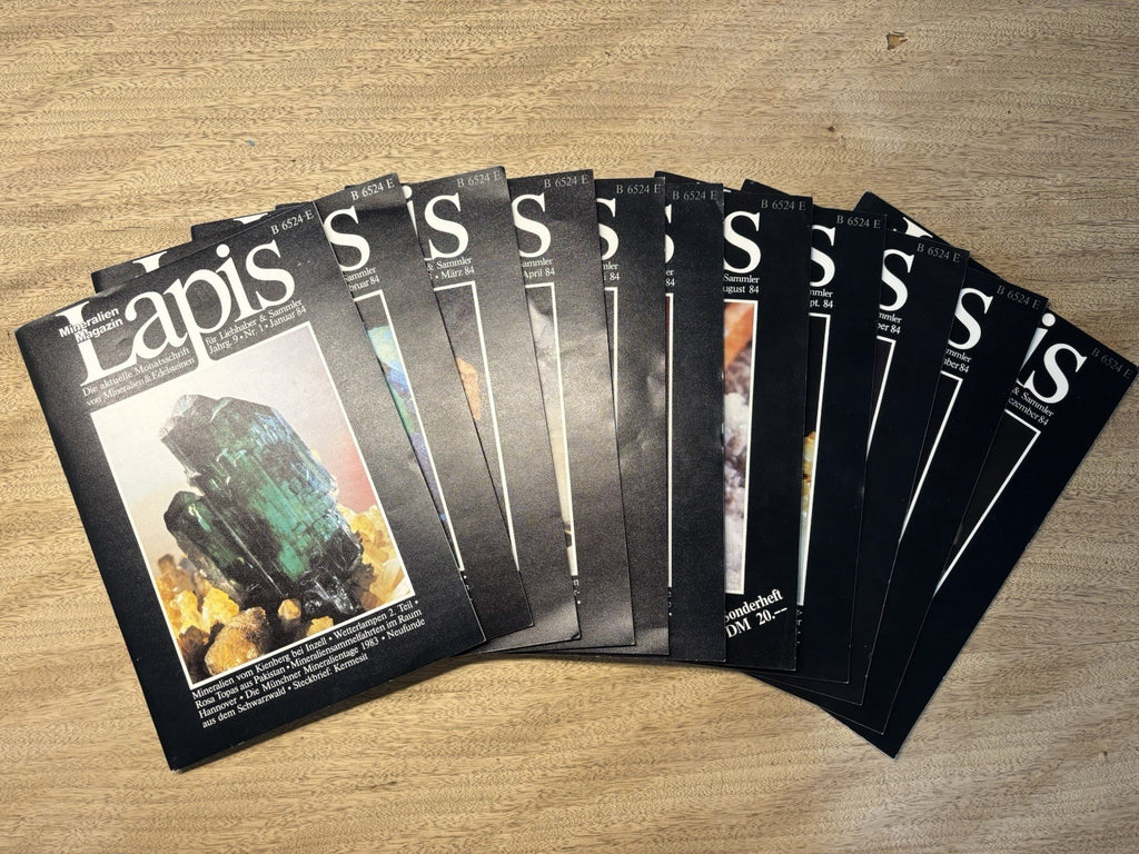 LAPIS Mineralien Magazin – kompletter Jahrgang 1984 – 11 Hefte – Sammlerstück