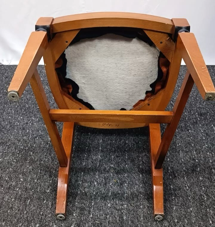 1 von 4 Stuhl Biedermeier Stil Klassisch Harfe Esszimmer Art Deco Vintage