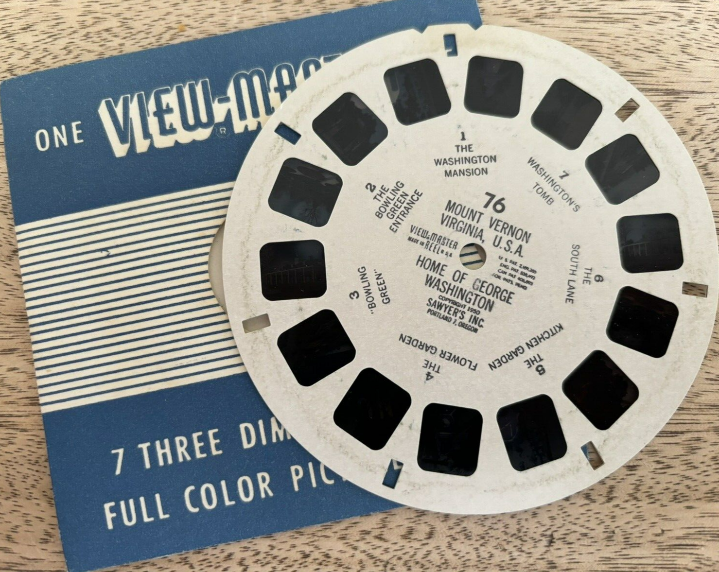 view-master, Mount Vernon Virginia, viewmaster, guter Zustand
