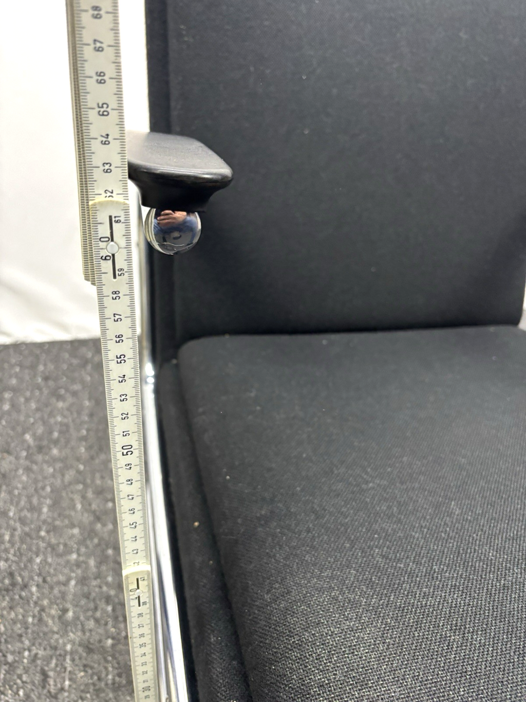 Sessel Freischwinger Stahlrohrmöbel Thonet Stil Bauhaus Vintage Büro Wohnzimmer