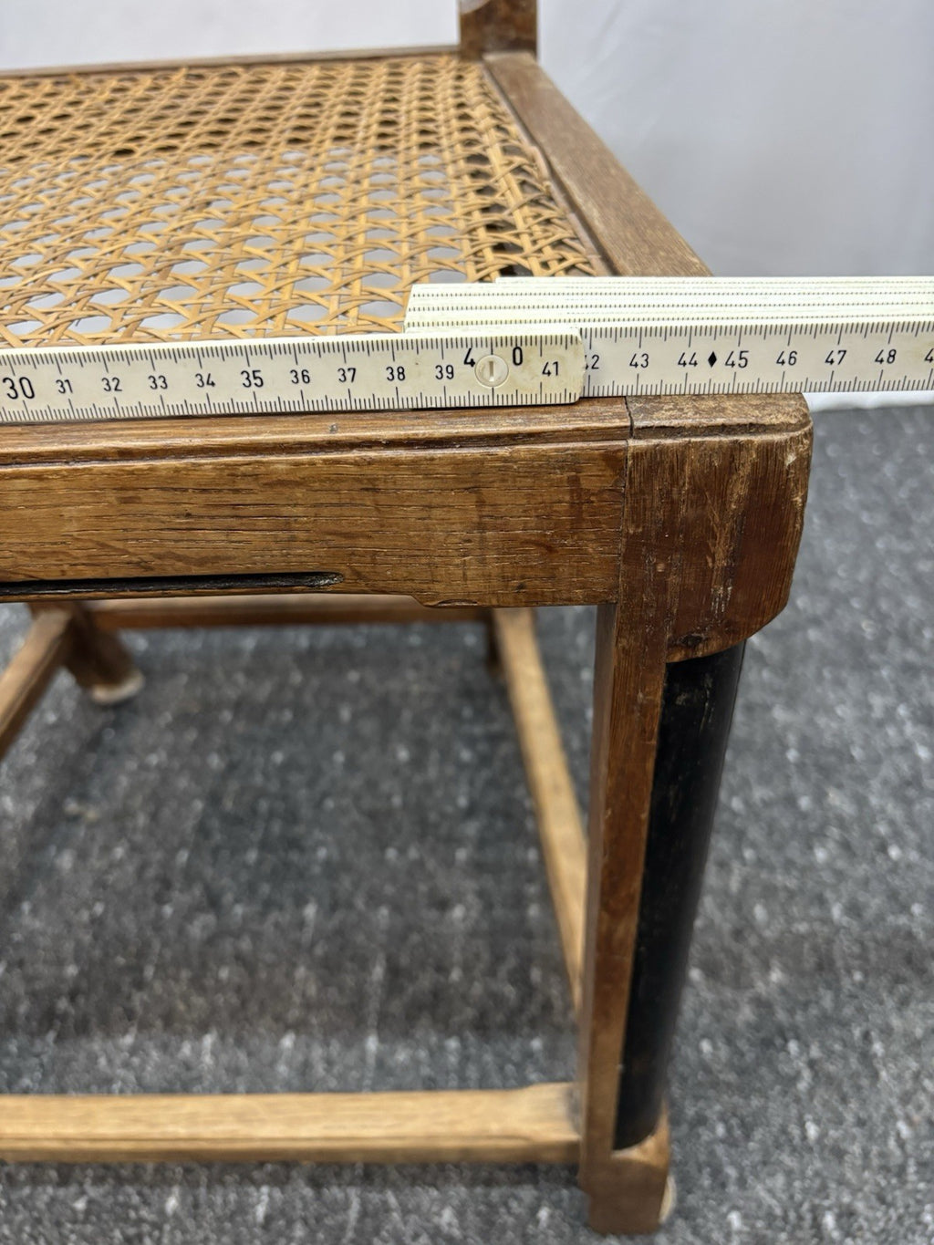 4er Set Stühle Esszimmer Art Deco Vintage Wiener Geflecht (z.T. beschädigt)